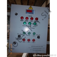 Щит управления водогрейным котлом на твердом топливе производительностью 930 кВт