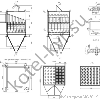 Чертеж циклона БЦ 2-6х(4+3)