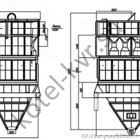Чертеж циклона БЦ 512-2-(6x8)