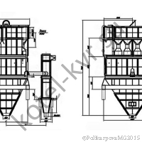 Чертеж циклона БЦ Р-512-2-(6x6)