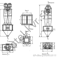 Чертеж циклона ЦН-15-300-2УП