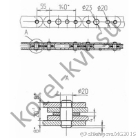 Чертеж цепи Т 247.02.010 (00.9496.013-03)
