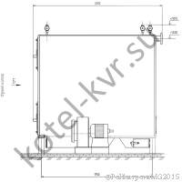 Чертеж котла 400 КВт на дровах