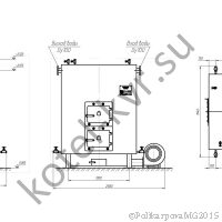 Чертеж котла 600 КВт на дровах
