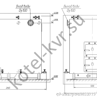 Чертеж котла 700 КВт на дровах