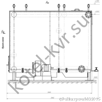 Чертеж котла 1 МВт Giant твердотопливного ручного