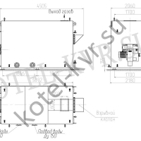 Чертеж котла 2,0 МВт Газовый