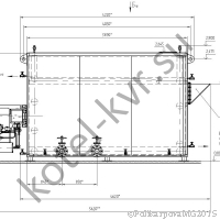 Чертеж котла 2,2 МВт Газового