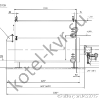 Чертеж котла 600 КВт Газовый