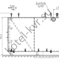 Чертеж котла 800 КВт Газового