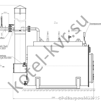 КП 300 вид сбоку. Топливо уголь, дрова
