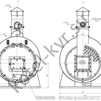 КП 500 фронт котла. Топливо газ, мазут, дизель