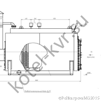 КП 700 вид сбоку. Топливо газ, мазут, дизель