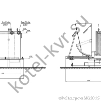 Чертеж котла КВм 0,6 ТШПМ угольного