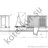 Чертеж котла КВм 0,8 ТШПМ угольного