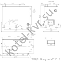 Чертеж котла КВм-0,8 с колосниковой топкой РПК