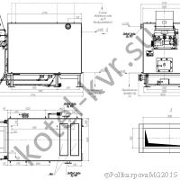Чертеж котла КВм 1,1 ЗП РПК твердотопливного