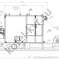 Чертеж котла КВм 3,0 ТЛЗМ угольного