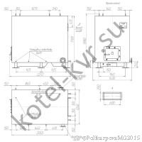 Чертеж котла КВр-0,6 с колосниковой топкой