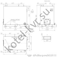Чертеж котла КВр-0,7 с колосниковой топкой