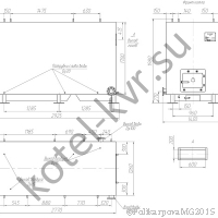 Чертеж котла КВр-1,0 с топкой РВР - Радиальная воздухораспределительная решетка