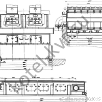 Чертеж топки ТЧЗМ-2,7/4 вид 2