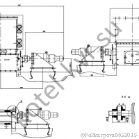 Чертеж топки ТЛПХ 1,1х4,25 вид 2