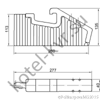 Чертеж колосника поворотного тип К 398.3.08