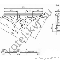 Чертеж колосника тип II 0-40-10