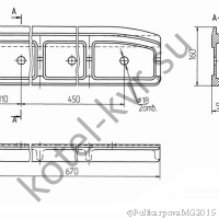 Чертеж уплотнения правого Т 15.01.001 (00.1629.017)