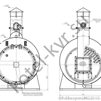 Чертеж парогенератора 700 кг на мазуте фронт