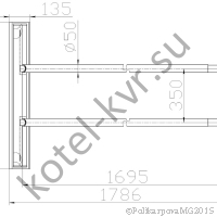 Чертеж планки шурующей ТШПМ-1,5