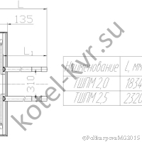 Чертеж планки шурующей ТШПМ-2,5